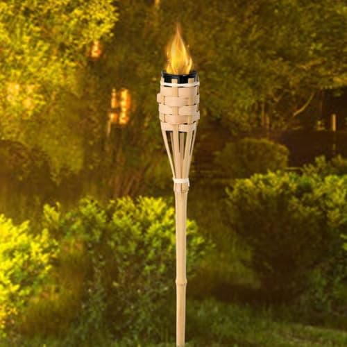 SAFIGLE Bamboo Torch for Outdoor Travel and Wedding Rustic Decoration — view 6