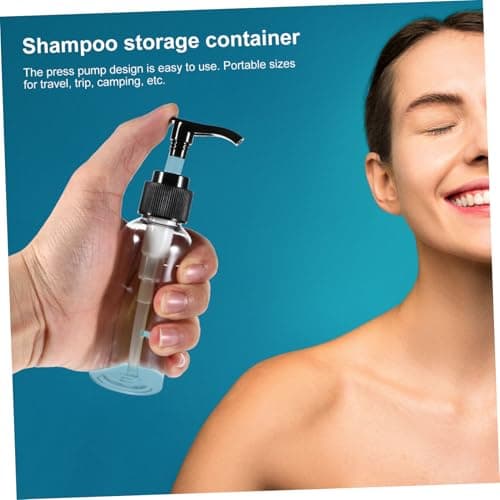 6 Pack 100ml Plastic Lotion Pump Bottles Refillable Empty — view 2