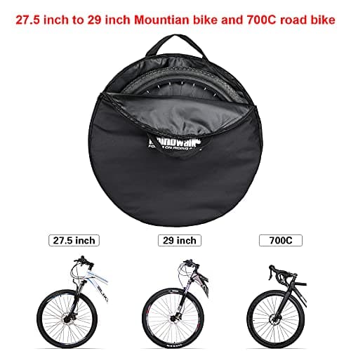 UBORSE Bike Wheel Bag - 29'' Soft Mountain & Road Bike Wheelset Carrier — view 6
