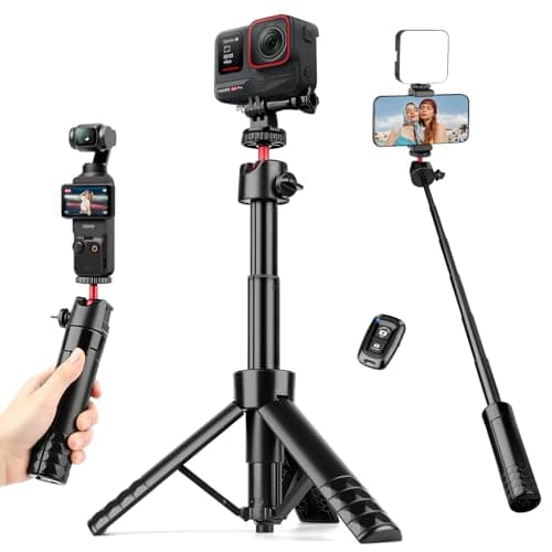 Nineigh 65cm/25.6'' Selfie Stick Tripod for Gopro