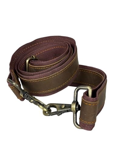 Dorset Hide Replacement shoulder 3.8cm wide bag straps (Ad-on leather maroon)