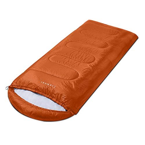 Coolzon Outdoor Sleeping Bag for Camping, for 3-4 Seasons, Adult Blanket, Small Packed Size, Ultralight Carry Bag, Soft, Thick and Warm, for Outdoor Camping, Travel, Hiking, Orange — view 3