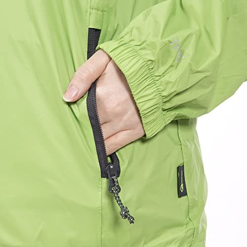 Trespass Adults Waterproof Jacket Qikpac - Lightweight Packaway Raincoat, 2 Zip Pockets, Full Body Front Zip, Adjustable Hood, Storm Flap, Ventilated Back, Foldable Packs in Pouch — view 2