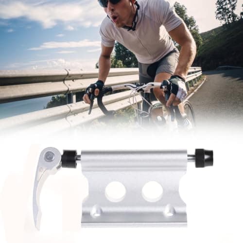 Naroote Bike Fork Arrow Storage Case Rack Durable Slip Proof Rubber Mat for Secure Bike Transport 16.5x4x5.9cm (Silver) — view 4
