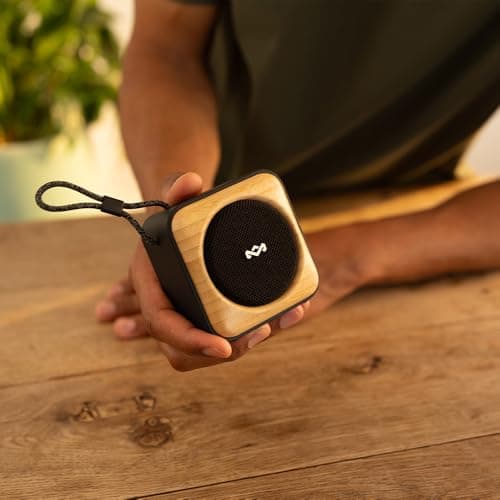 House of Marley Roots Bluetooth Speaker - Small Portable, IP67, Black — view 4