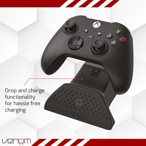 Venom Charging Dock with Rechargeable Battery Pack - Black (Xbox Series X & S/Xbox One) — view 4