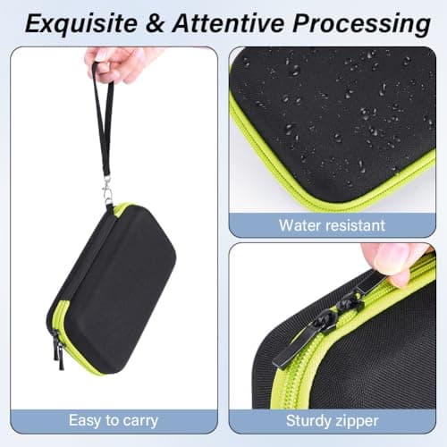 AOGOE Case for Philips O Blade QP2630, QP2520, QP2620, QP2724, QP6550, Portable Trimmer Shaver Protection, Travel Organizer Carrying Bag for O Blade, Electric Face Body Trimmer Travel Case, Black — view 3