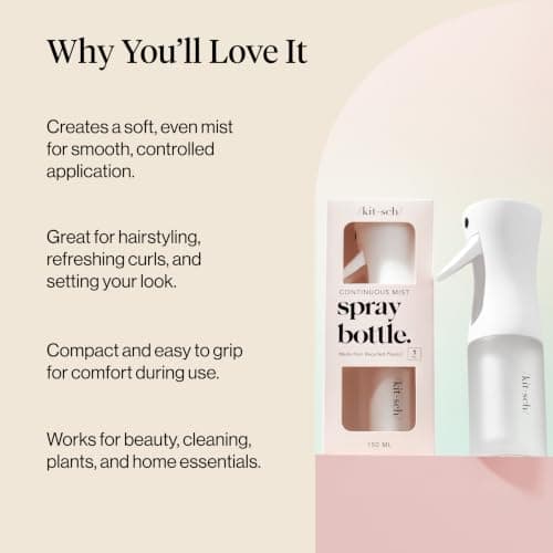 Kitsch Fine Mist Spray Bottle for Hair 150 ml - White — view 5