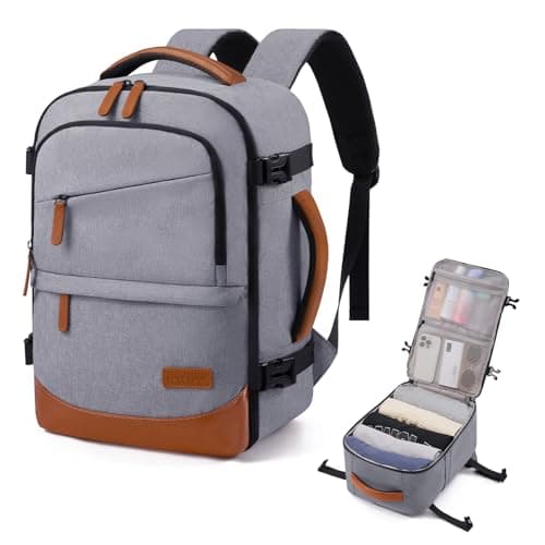 LOVEVOOK Cabin Bags 40x20x25 for Ryanair, Travel Backpack with 3 Front Pockets, Hand Luggage Bag with Dry and Wet Separation, Small Under Seat Carry-on Bag Rucksack for Travelling Airplanes Flight