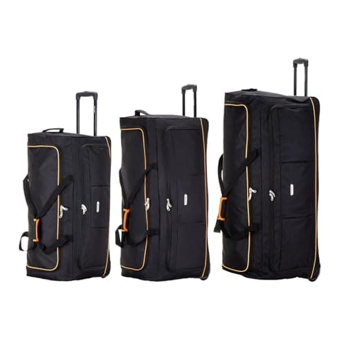 Skylark 36" XL Extra Large Suitcase Lightweight Wheeled Duffle Bag Holdall Luggage Travel Bag 3kg 155L Black — view 2