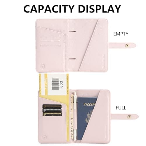 SEPWIK Passport Holder Cover PU Leather Travel Wallet Case RFID Blocking Travel Document Organizer for Women and Men Scandihome Series — view 4