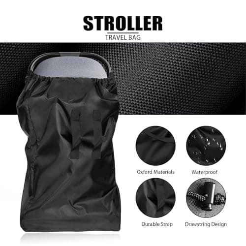 Kighdel Stroller Travel Bag for Airplane, 58 * 117 * 40cm Large TPortable Durable Pram Bag, Waterproof Fabric for Buggy Travel Storage — view 2