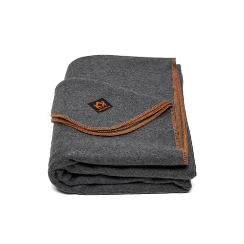 Arcturus Military Wool Blanket - 4.5 lbs, Warm, Heavy, Washable, Large 64" x 88" - Great for Camping, Outdoors, Survival & Emergency Kits (Military Gray)