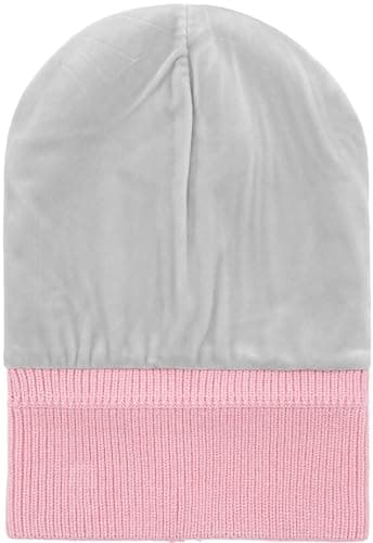 ATNKE Kids LED Lighted Beanie Hat with Lined Fleece, USB Rechargeable 4 LED Running Headlamp Ultra Bright Hands Free Head Torch Winter Warm Knit Skull Cap Gifts for Boys and Girls/Pink — view 4
