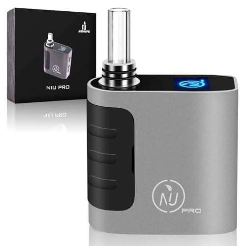 Aisvape NIU PRO Vaporiser | Herbal Heating Quick Swapped Chamber | 160℃-226℃ Portable Dry Herb Vaporizer| Replaceable SUS304 Pods| 1400 mAh Battery | Haptic Feedback(Sliver)
