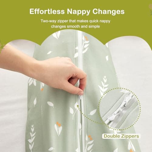 Nivolltha Baby Sleeping Bag 1 TOG Cotton Foliage L — view 6
