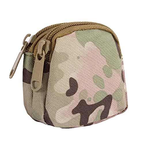 Paowsietiviity Double Layer Waterproof Coin Purse with Belt Loop,CP Camo