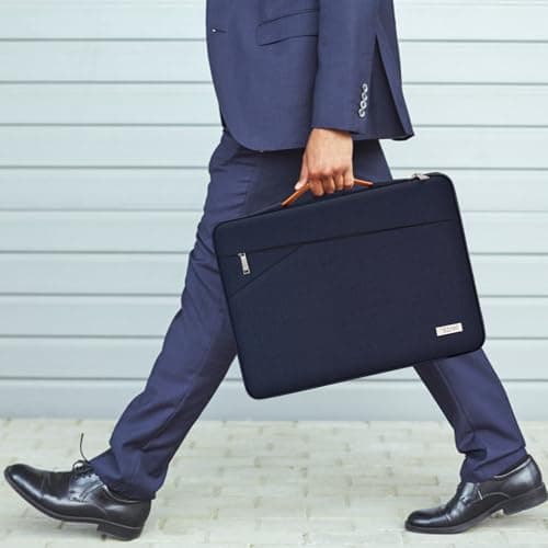 TECOOL 13.3 Inch Laptop Sleeve Protective Case with Handle and Pockets — view 2