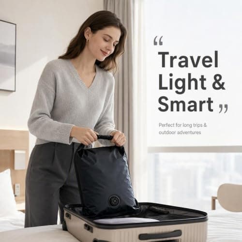 Travel Laundry Bag, Vacuum Compression Dirty Clothes Organiser Space Saving — view 5