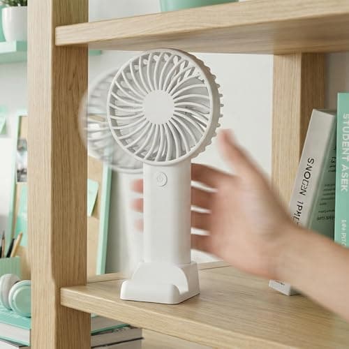 Yerdos 1 Portable Fan, Rechargeable Personal Handheld Fan, Angle Adjustment, 3 Wind Modes, USB Charging, Suitable for Travel, Office and Outdoor Use, Summer — view 5