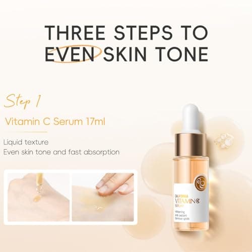 Skin Care Set Vitamin C Beauty Gift Sets Skin Care Kit with Cleanser, Face Toner, Cream, Sunscreen Valentines Gifts Kit for Women Mom Wife Sister Daughter Teen Girls Sizes Birthday Gift 4pcs — view 6