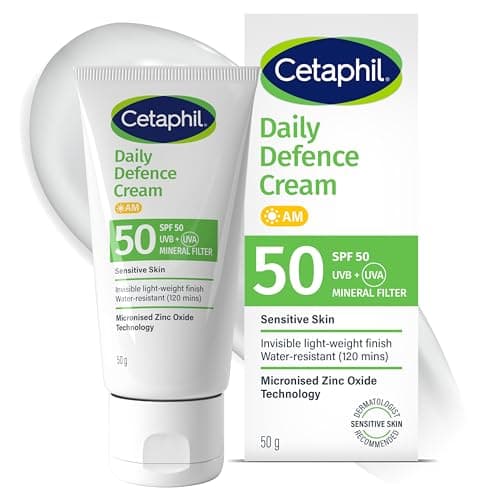 Cetaphil Daily Defence SPF for Sensitive Skin, SPF 50 Mineral Sunscreen