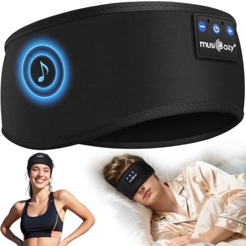 MUSICOZY Sleep Headphones Headband for Side Sleepers Bluetooth 5.4