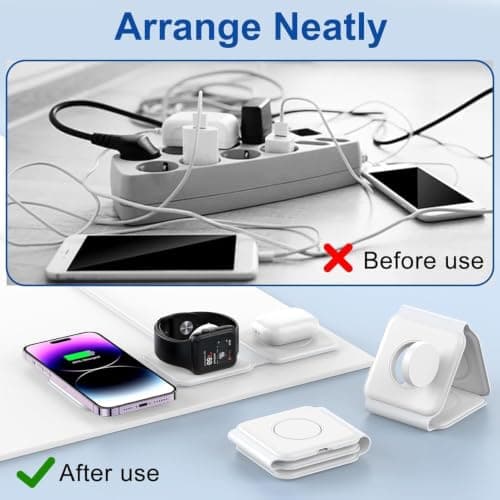 3 in 1 Wireless Charging Station for Apple Devices Foldable Travel Fast — view 5