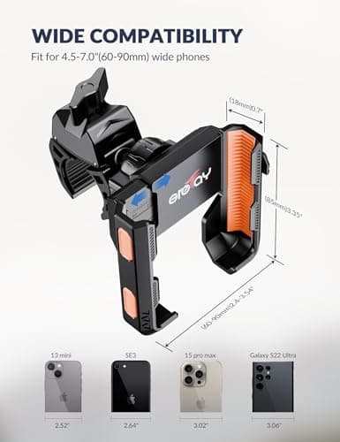Grefay Bike Phone Holder for Handlebar Motorcycle Bicycle E-Bike Scooter — view 6