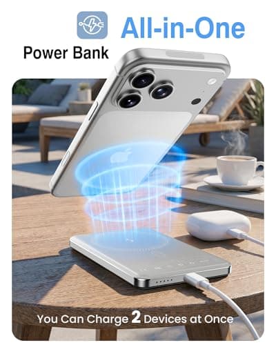 Nepagz Magnetic 5000mAh Wireless Power Bank, Ultra Slim & Lightweight — view 5