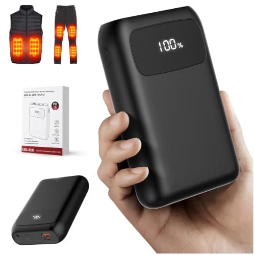 12V 15000mAh Battery Pack for Heated Gilet Jacket Pants for DEWBU&Milwaukee