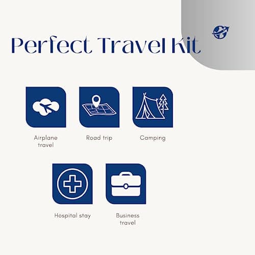 Men’s Travel Toiletries Set – Airport Approved Travel Size Toiletries Kit for Men, Overnight Essentials for Hospital, Camping & Holidays, Clear Travel Bag — view 5