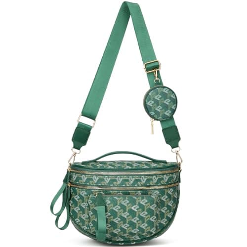 Crossbody Bag Bum Bag for Women Spacious Purse Fanny Packs Belt Bag Vegan Leather Gift for Mother Wife Mom
