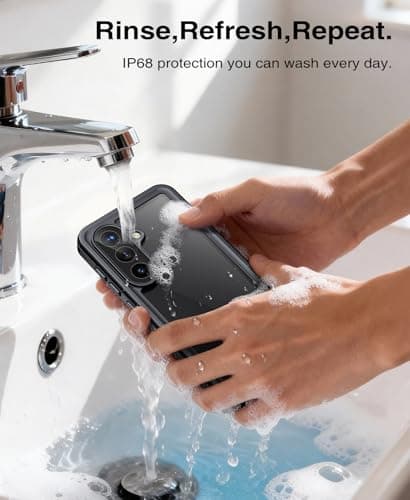 Beeasy for Samsung Galaxy S26 Case, IP68 Waterproof, Built-in Screen Protector and Camera Lens Cover,360 Full Body Military Grade Phone Case, Heavy Duty Shockproof Dustproof Slim Clear Cases — view 4