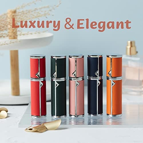 VVGAOGES Perfume Atomiser,Portable Refillable Empty Perfume Spray,Mini Perfume Bottles Empty for Travel 5 ml (YB-Navy Blue) — view 2