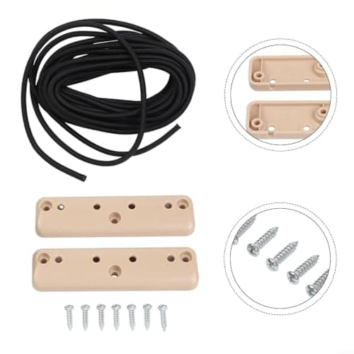 RV Cabinet Cargo Net ABS Storage Fence Anti Falling Guard for Motorhome Van Camper Locker Safety Barrier 5m Rope Kit(beige) — view 6