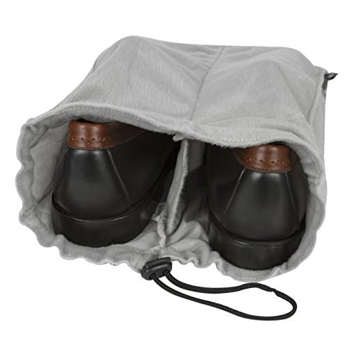 Travelon Set of 2 Shoe Bags, Gray, One Size — view 4