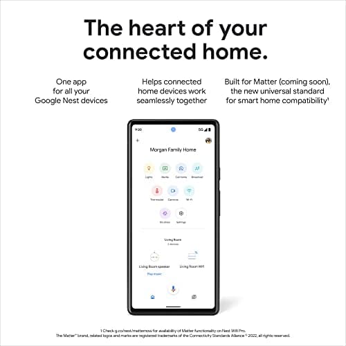 Google Wifi Pro – Wi-Fi 6E Reliable home system with fast speed and whole-home coverage Mesh router snow, 3-Pk — view 6