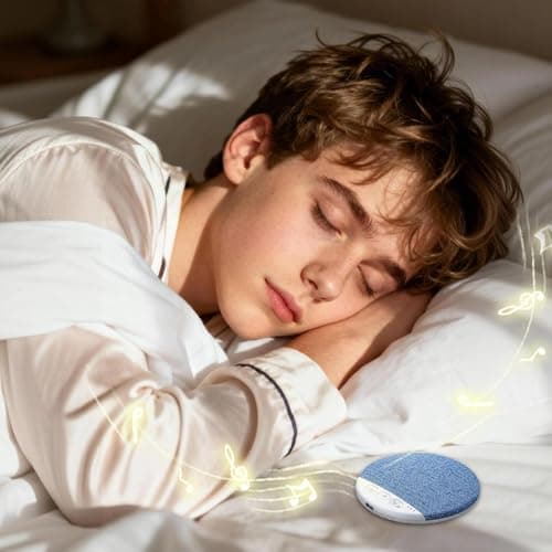 Pillow Speaker, Built-in White Noise Hi-Fi Sound, Slim Sleep Pillow Speaker Wireless, Side Sleeper Bedside Travel Meditation Music Audiobooks Podcasts — view 3