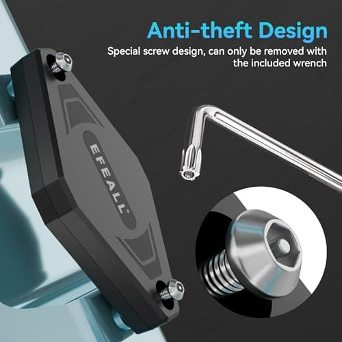 EFEALL AirTag Bike Mount Under Water Bottle Holder with Anti-Theft Screw — view 2