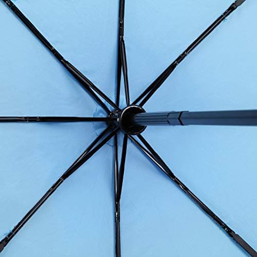 YumSur Compact Automatic Travel Umbrella, Windproof Folding Umbrella with Printed Raindrops Design, Auto Open Close and Upgraded Comfort Handle, for Men and Women — view 4