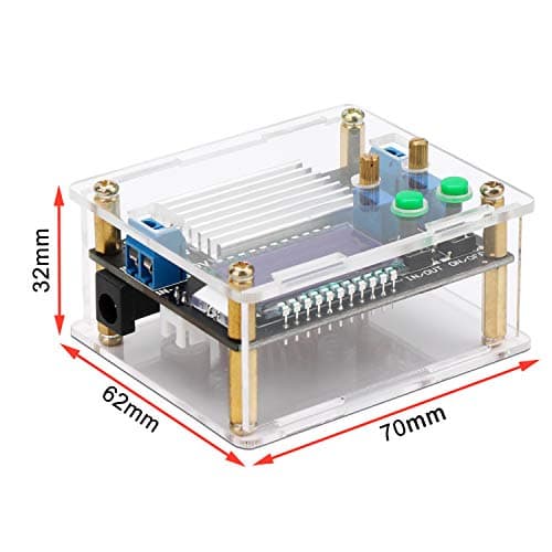 DROK Boost Buck Converter, DC 5.5-30V to 0.5-30V 5V 12V 24V Output Adjustable Power Supply Regulator Module, 4A 35W High Power Voltage Step Up Down Converter Board with Case LCD Display — view 4