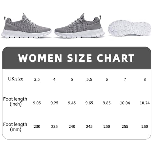 Women Trainers Shoes Running Walking Tennis Ladies Grey Size UK 5.5 — view 6