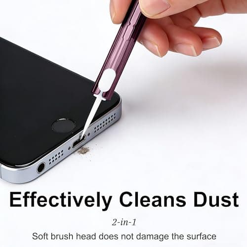 VLUNT Phone Cleaning Kit Charging Port USB C Cleaner 10 Pack, Purple — view 5
