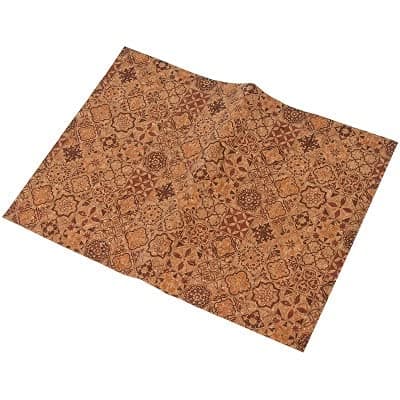 VIXDA Vintage Printed Soft Cork Fabric For Garment Bags Wallet Making Sewing Handmade Craft DIY Supplies Materials