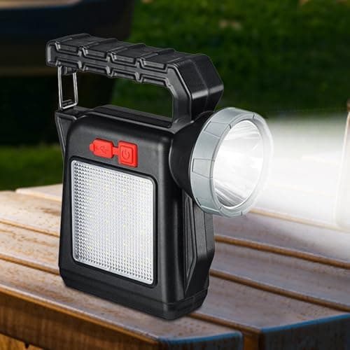 Flashlight Solar Powered Portable Rechargeable Solar Powered Long-Lasting — view 3