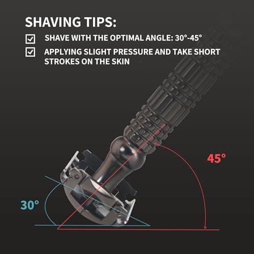 BAILI Butterfly Double Edge Safety Razor Reusable Manual Rust-proof Stainless DE Wet Shaving for Men Women with Mirrored Travel Case BD175C — view 3