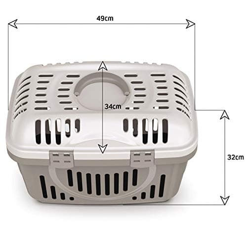 CAT CENTRE Blue Pet Carrier, Top Entry, Dog Cat Puppy, Travel Kennel — view 2