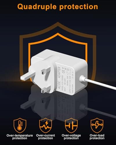Sanicata 15W Alexa Plug with Echo Dot (3rd / 4th / 5th) Gen Dot with Clock Dot Kids Edition Show 5 (1st & 2nd Gen) Spot Pop Fire TV Cube Power Cord, Charger 12V/1.25A White — view 6