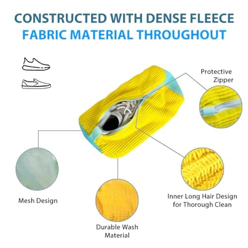 Trainers Wash Bag - Protect Your Trainers & Washing Machine - Durable Wash Bag for Trainers, Shoes & Delicates - Fits Shoe Sizes 7-11 (38-46cm) — view 3